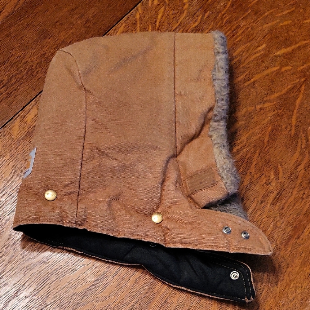 Carhartt Brown Winter Hood with Faux Fur Lining